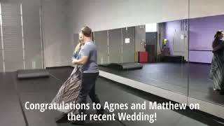 Wedding Dance Lessons @dancescape – Agnes & Matthew Waltz to “I Have Nothing”