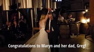 Father-Daughter Wedding Dance Lessons @danceScape – Greg & Maryn Foxtrot to “How Sweet it is”