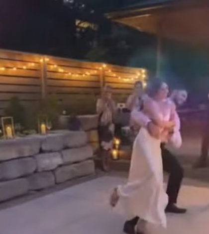 Jourdan & Greg’s Surprise Wedding Dance. Listen to Screams from Unsuspecting Family & Friends