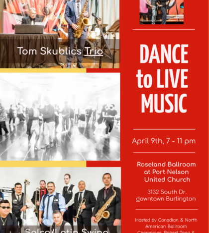 Saturday Social, Lesson & Dance to LIVE Music, featuring the Tom Skublics Trio + The Salsa/Latin Swing Orchestra 🗓